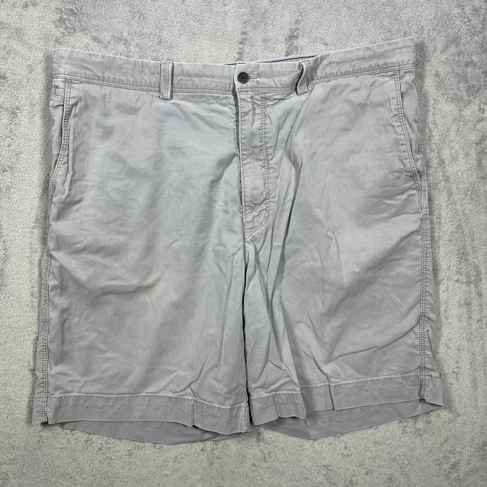Tommy Bahama Chino Shorts Mens 38 Gray Tencel Blend Stretch Casual